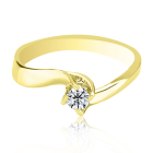 Золотое помолвочное кольцо с бриллиантом 0.29 ct «Франческа»