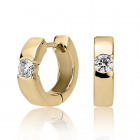 Золотые серьги с бриллиантами «Cipriano»