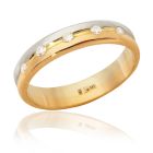 Золотое обручальное кольцо «Давай поженимся!»