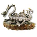 Серебряная статуэтка с позолотой «Дракон»
