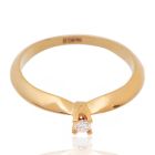 Золотое кольцо с бриллиантом «Сила Любви»