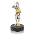 Серебряная статуэтка с позолотой «Моцарт»