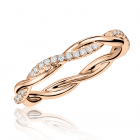 Золотое обручальное кольцо с брилллиантами