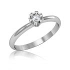 Кольцо з діамантом на заручини «Milovat»