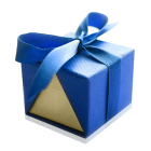 Подарочная упаковка для кольца, сережек или набора «Синяя»