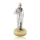 Срібна статуетка лікаря