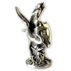 Серебряная статуэтка с позолотой «Танцующие аисты»