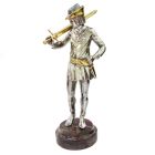 Серебряная статуэтка «Робин Гуд» с позолотой