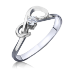 Золотое кольцо с бриллиантом «Нежность»