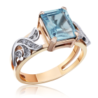 Золотое кольцо с топазом «Модный приговор»