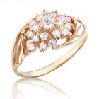 Золотое кольцо с бриллиантами «Dolores»