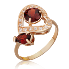 Золотое кольцо с гранатами «Любовь Кармен»
