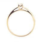 Помолвочное кольцо с небольшим бриллиантом 0.10 Ct «For you»