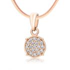 Золотий кулон з розсипом діамантів «Amulet»