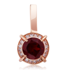 Gold pendant with pomegranate «Step to the dream»