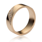 Обручальное кольцо с цирконием «New life»