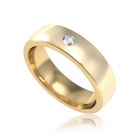 Золотое обручальное кольцо с бриллиантом «Grace»