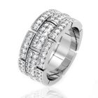 Золотое обручальное кольцо с цирконием «Вечная любовь»