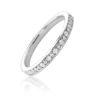 Обручальное кольцо с бриллиантами дорожкой