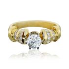 Роскошное золотое кольцо с бриллиантом 0,31 Ct «Кларисса»