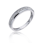 Обручальное кольцо с дорожкой фианитов «Вечность»