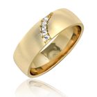 Золотое обручальное кольцо «Любить вечно»