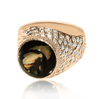 Золотое кольцо с раухтопазом и бриллиантами «Цезарио»