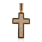 Золотая подвеска-крестик «Сила веры»