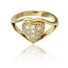 Золотое кольцо с бриллиантом «Наша помолвка-I»