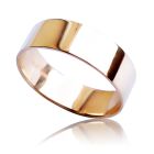 Золотое обручальное кольцо «Гладкий путь»