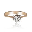 Женское кольцо на помолвку с цирконием «Любимая»