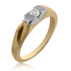 Кольцо на заручини з діамантом 0,13 Ct «Ольга»