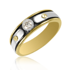 Золотой мужской перстень бриллиантом