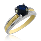 Золотое кольцо с сапфиром «Allegra» 