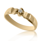 Перстень золотий з діамантом «Джеймі»