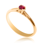 Золота каблучка з рубіном «Camila»