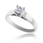 Помолвочное кольцо с бриллиантом «Золотой соблазн»
