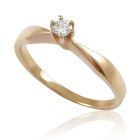  Золотое кольцо с бриллиантом «Госпожа Луиза»