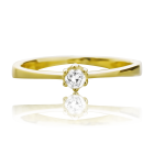 Помолвочное кольцо с бриллиантом 0.11 Ct «Милица»