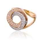 Необычное золотое кольцо «Принцесса Лея»