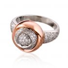 Перстень женский с камнями Сваровски «Роза Дамиано»