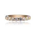 Золотое кольцо с дорожкой бриллиантов общим весом 1 Ct «Восторг»