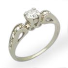 Золотое кольцо с бриллиантами «Романтика»