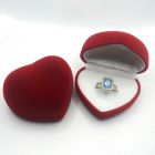 Большая красная коробка сердце для кольца или гвоздиков 