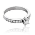 Классическое кольцо на помолвку с бриллиантом 0.1 ct «Желанная»