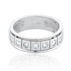 Золотое обручальное кольцо с бриллиантами "Созвездие любви"