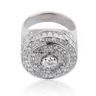 Розкішний жіночий перстень з діамантами «Мадлен»