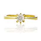 Золотое кольцо на помолвку с бриллиантом 0.33 ct «My Paris»