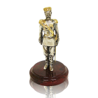 Серебряная статуэтка с позолотой "Николай II"