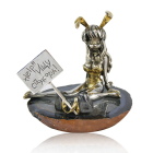 Серебряная статуэтка с позолотой "Плейбой"